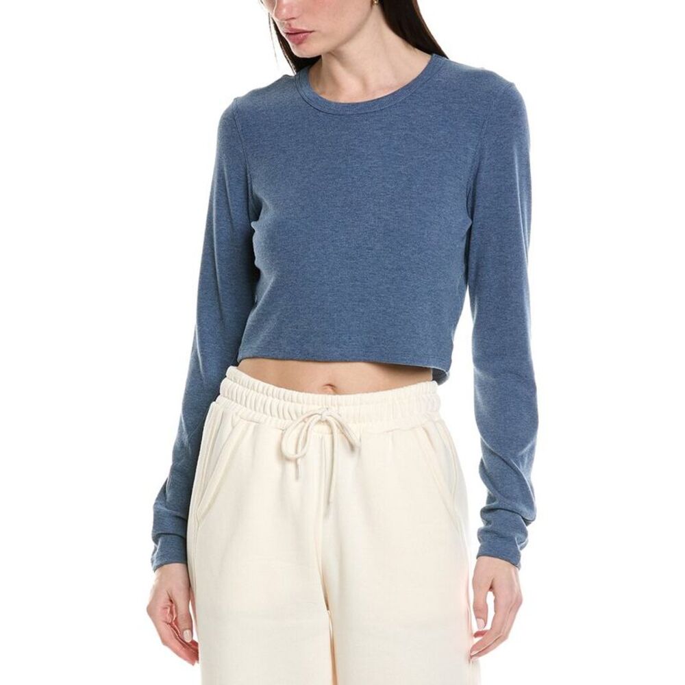 Knit Riot Womens  Base Rib T-Shirt, Blue